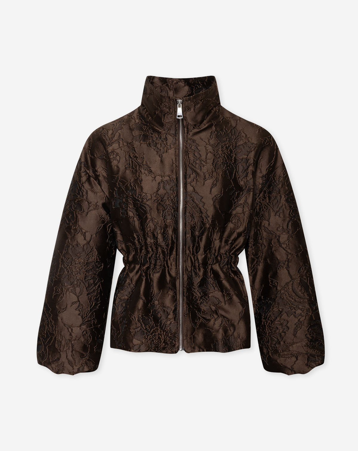JUNO JACQUARD JACKET BROWN