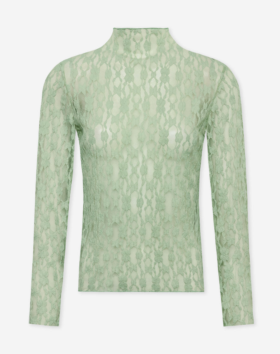 BIBI LACE TOP LICHTGROEN