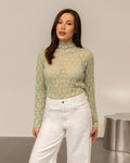 BIBI LACE TOP LICHTGROEN