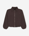 BEA TRACK JACKET DARK BROWN