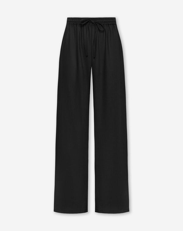 LINDE STRAIGHT LEG PANTS ZWART