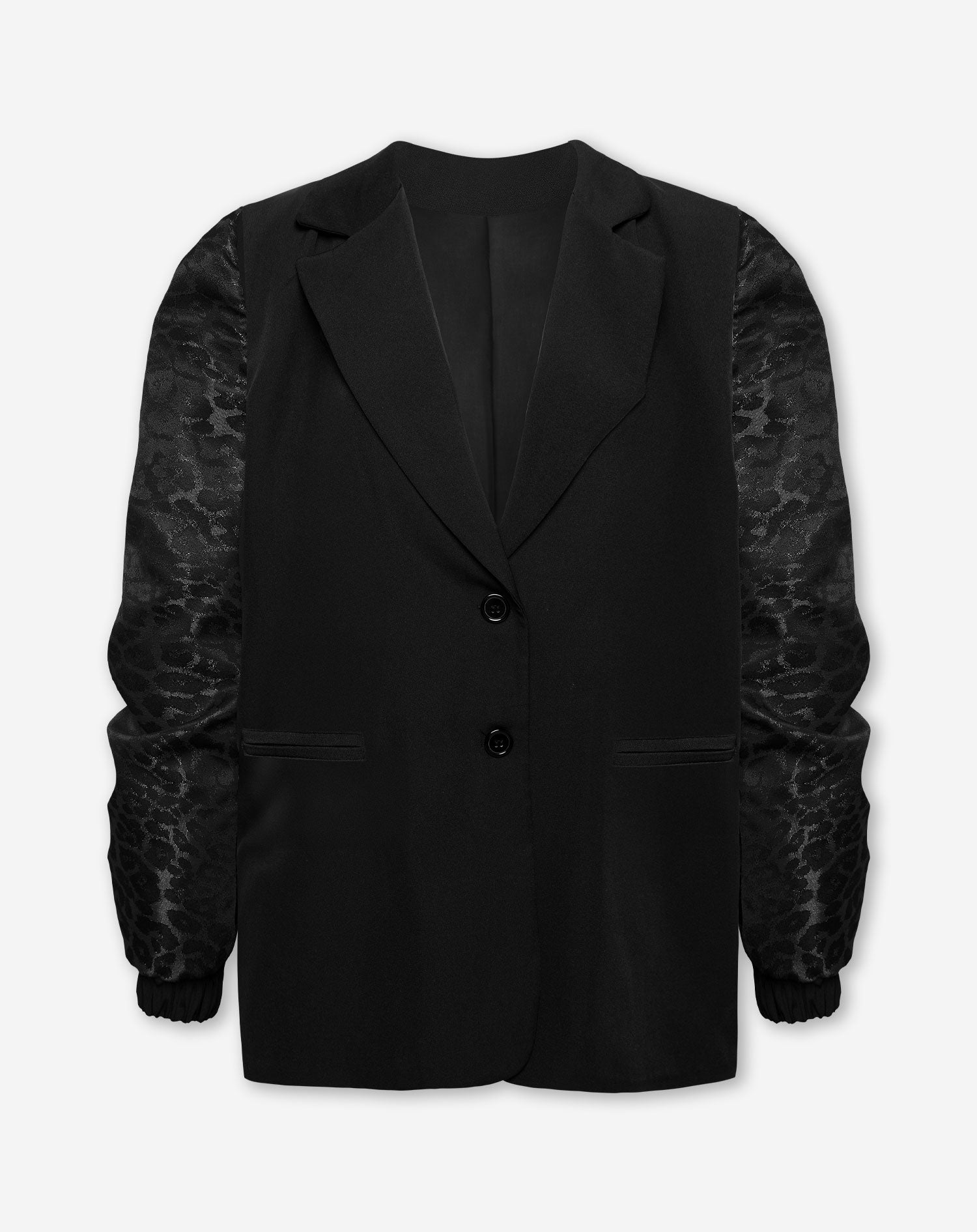 BOMBER SLEEVE BLAZER BLACK