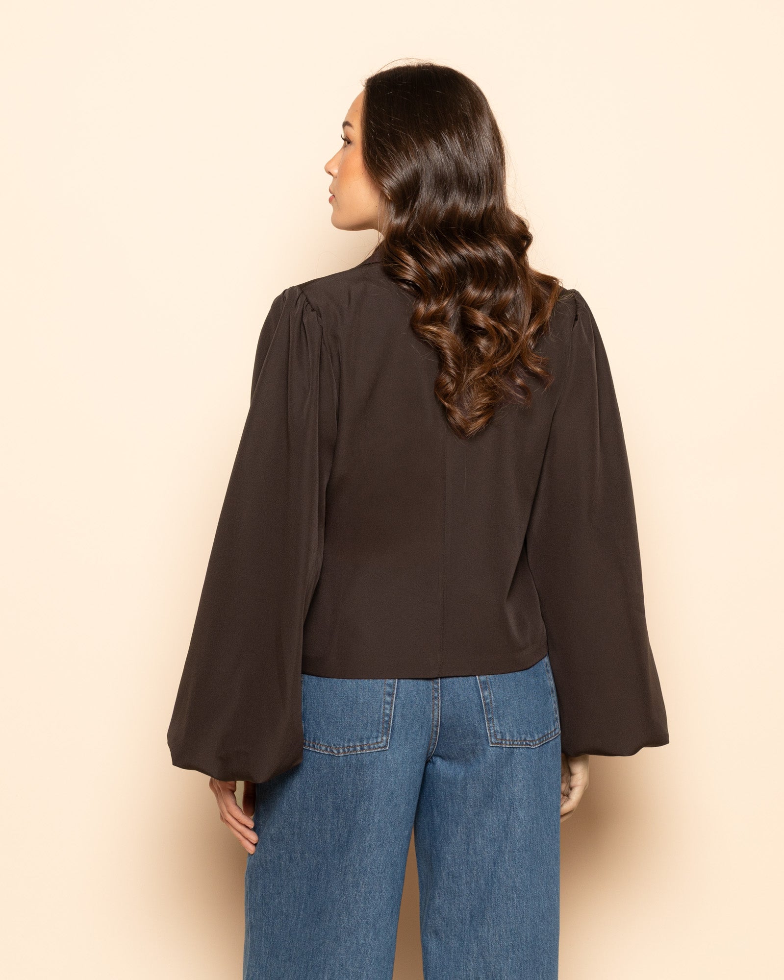 NOE WRAP BLAZER BRUIN