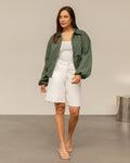 BEA TRACK JACKET LEGERGROEN