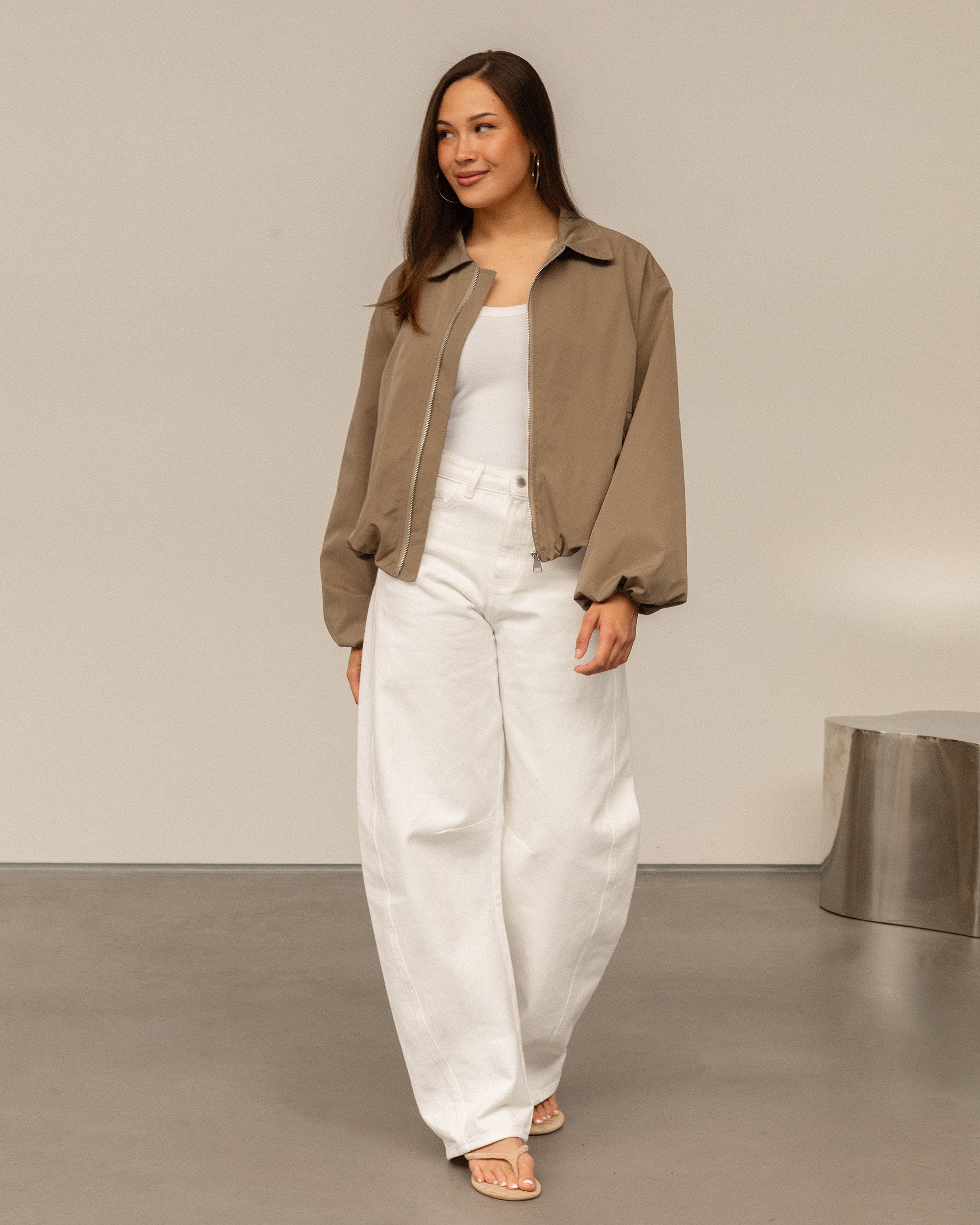 BEA TRACK JACKET BEIGE