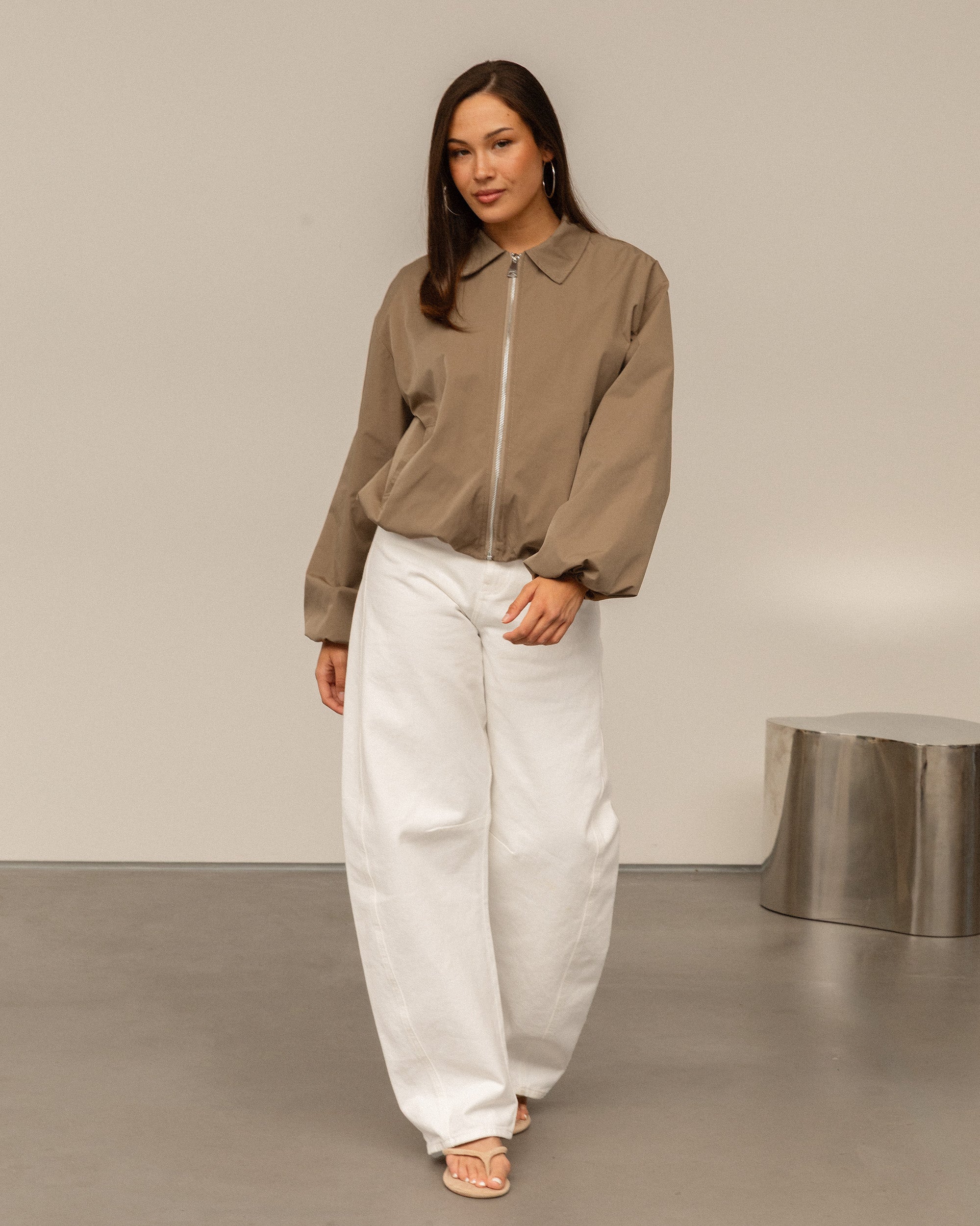 BEA TRACK JACKET BEIGE