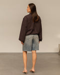 BEA TRACK JACKET DARK BROWN