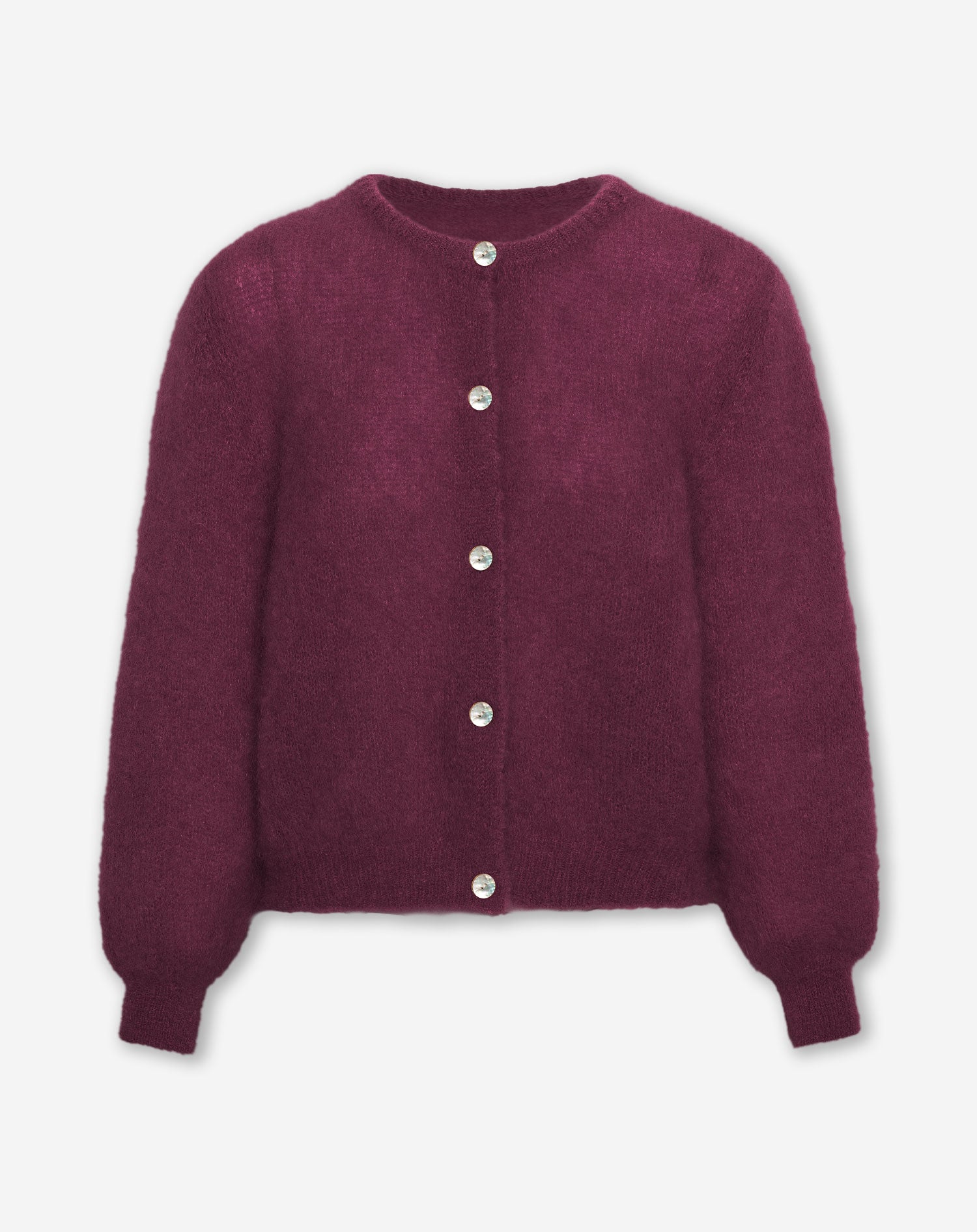 MOHAIR CARDIGAN CHERRY