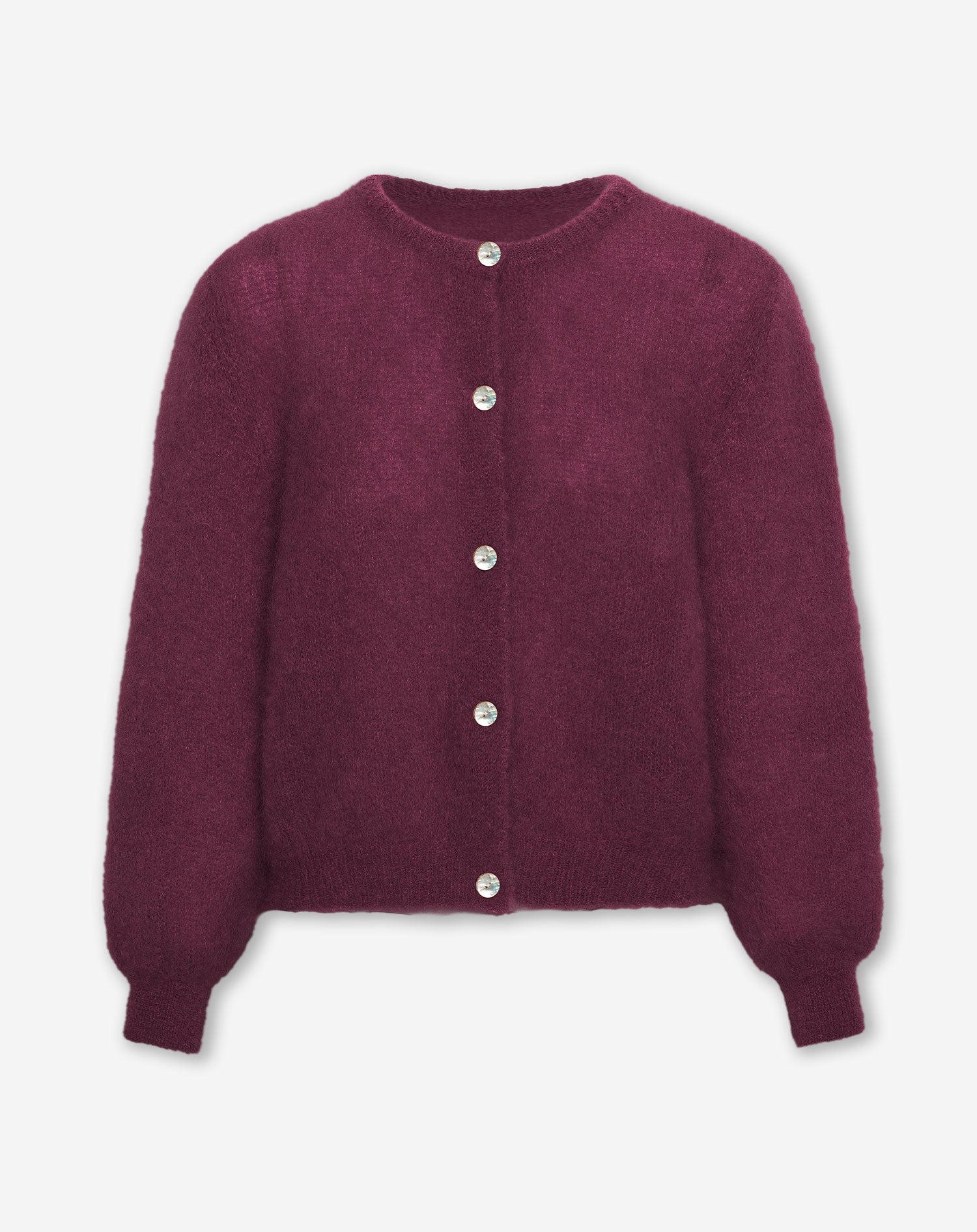 MOHAIR CARDIGAN CHERRY