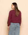 MOHAIR CARDIGAN CHERRY