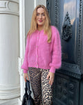 MOHAIR CARDIGAN ROZE