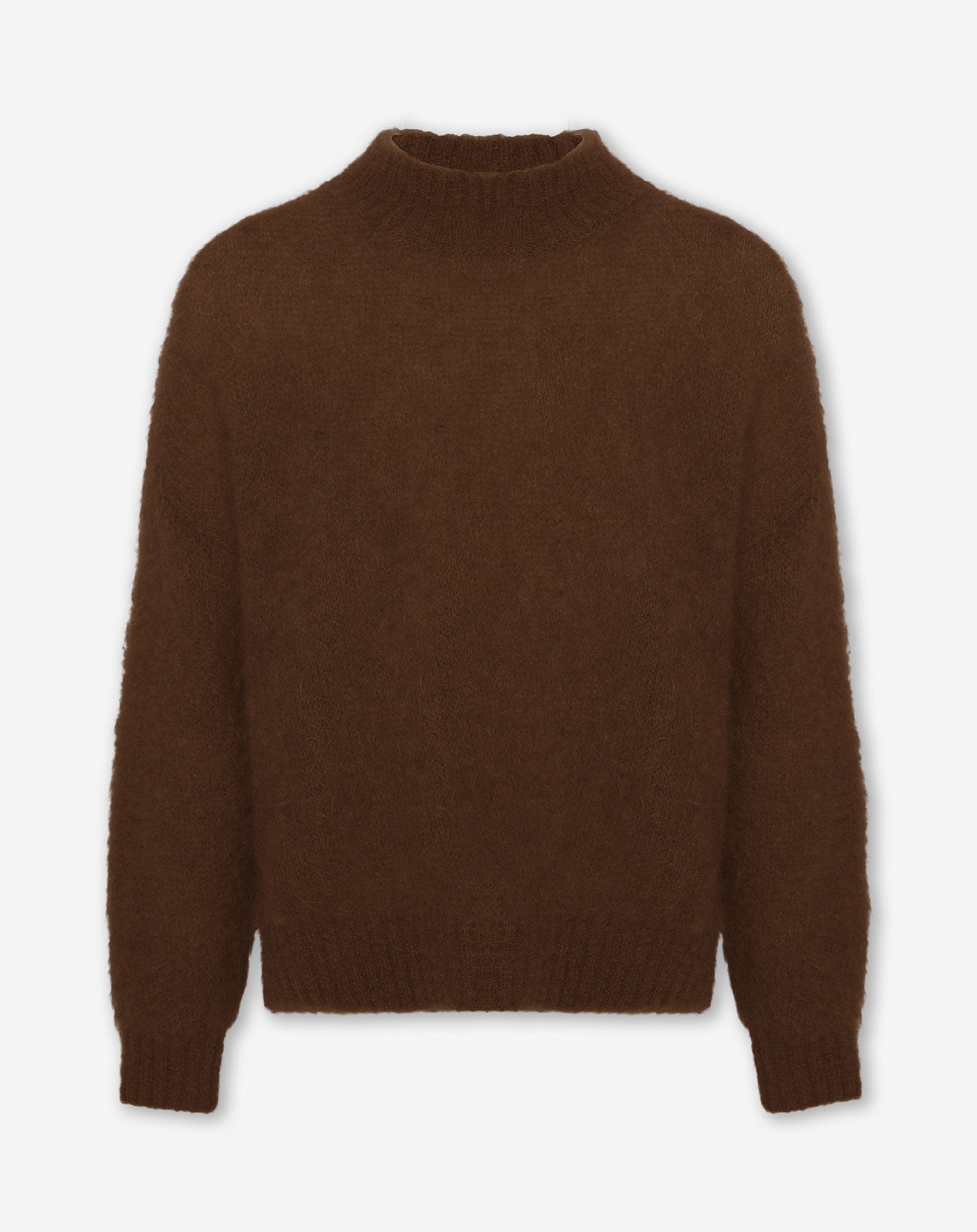 LEAH MOHAIR KNIT BRUIN