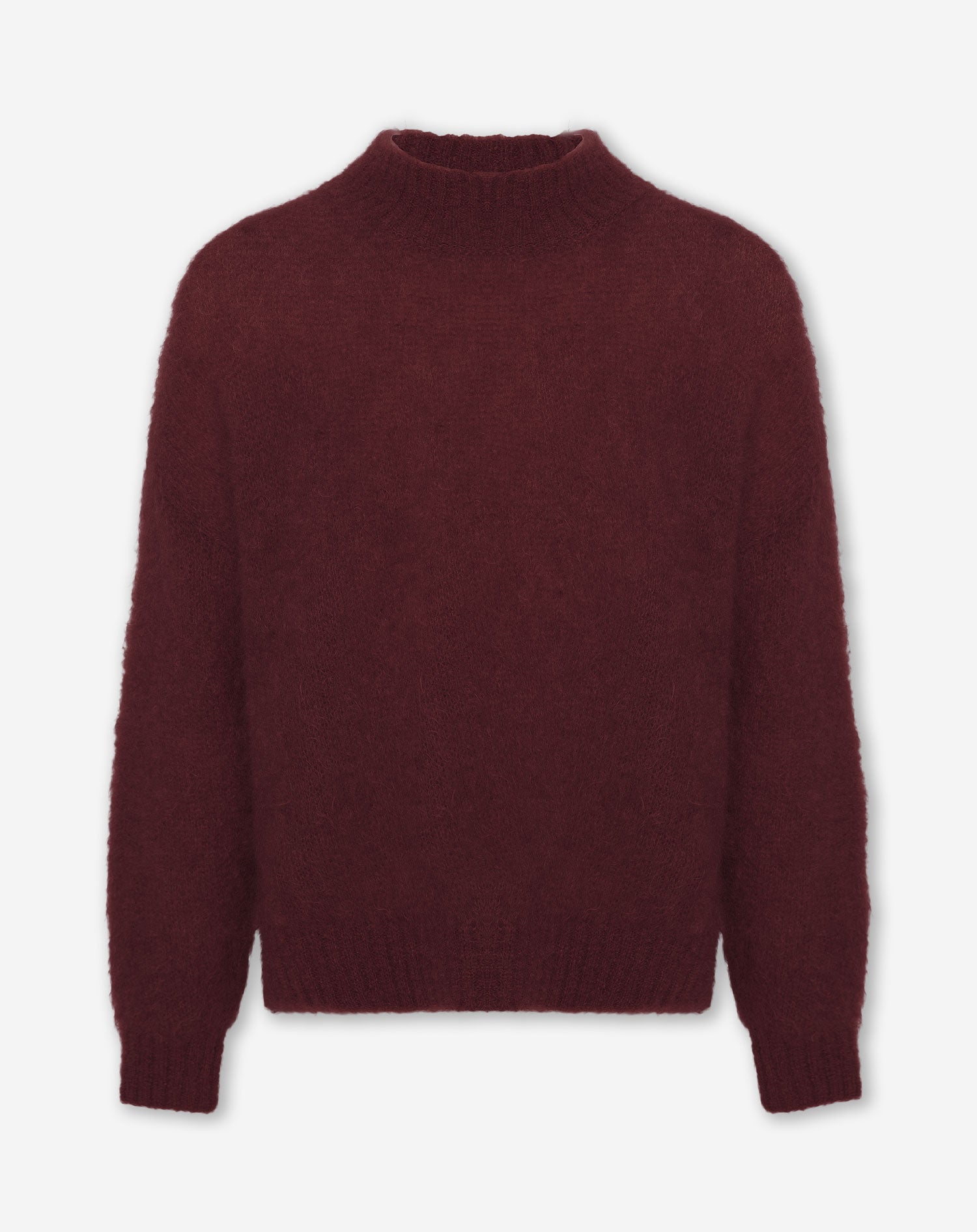 LEAH MOHAIR KNIT BURGUNDY