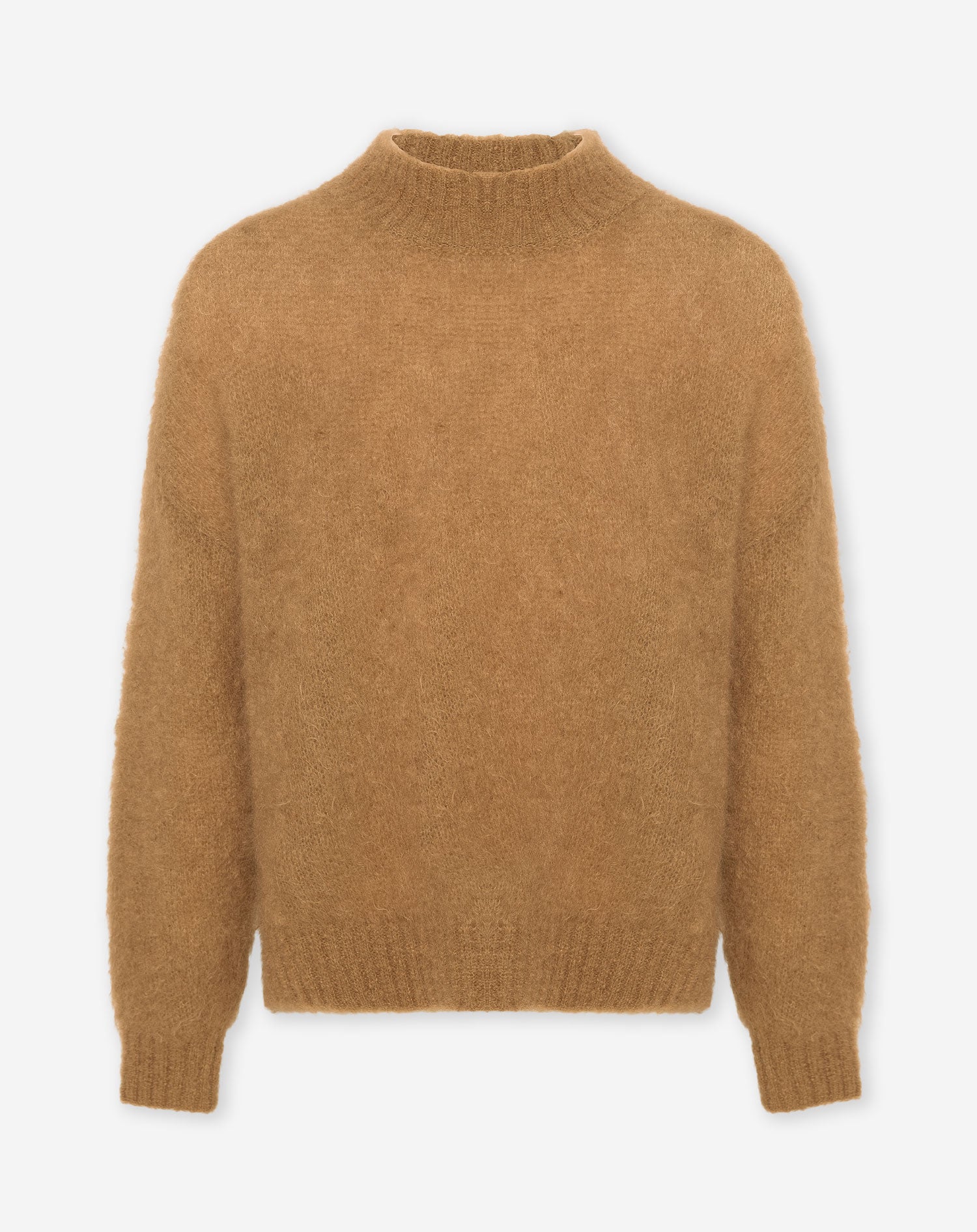 LEAH MOHAIR KNIT CAMEL