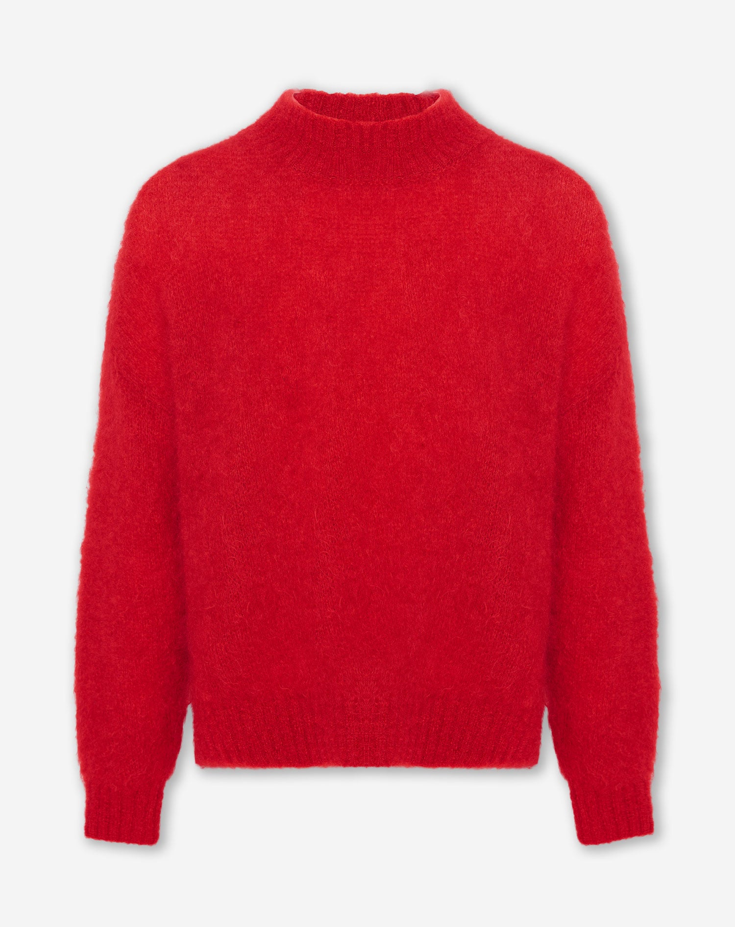 LEAH MOHAIR KNIT RED