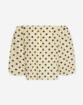 DOT OFF SHOULDER PUFF SLEEVE TOP BOTERGEEL