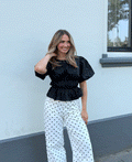 EVY COTTON TOP ZWART