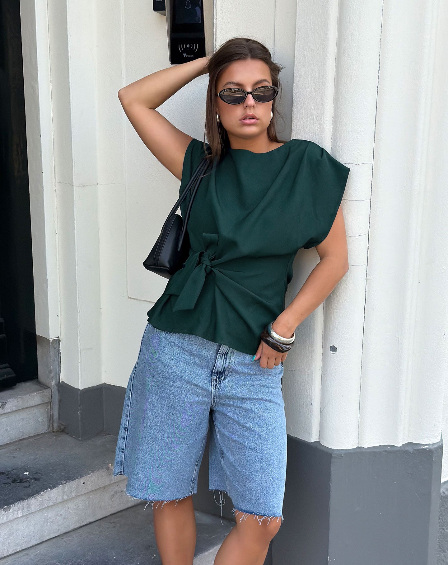 YAEL KNOT TOP TEAL