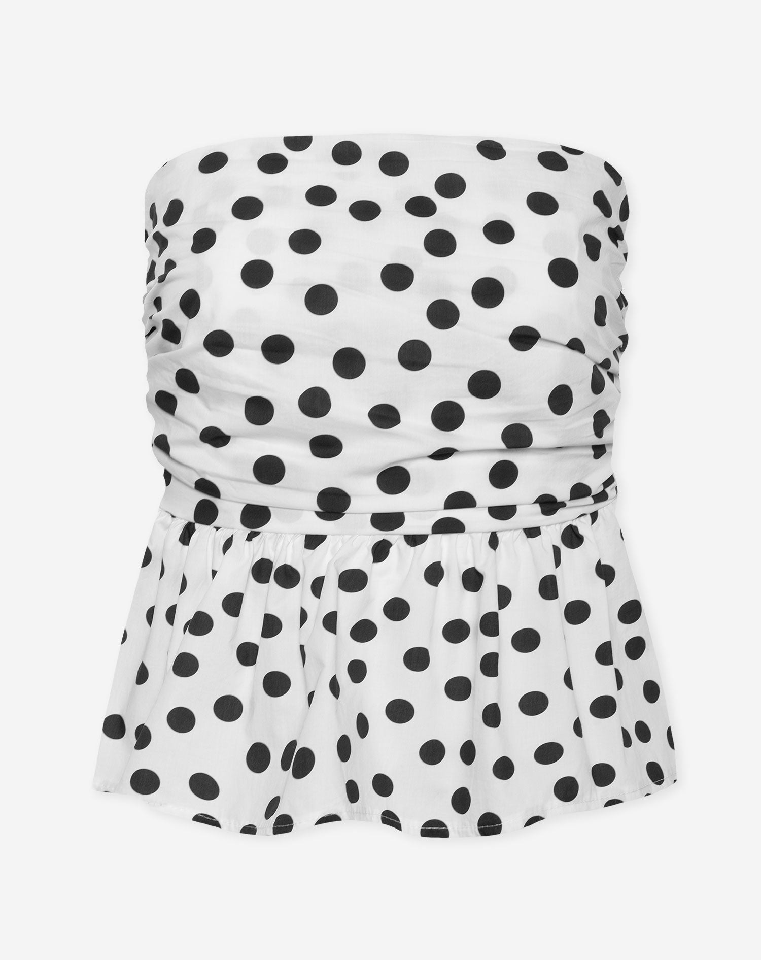 DOT PEPLUM TOP WIT | Most Wanted