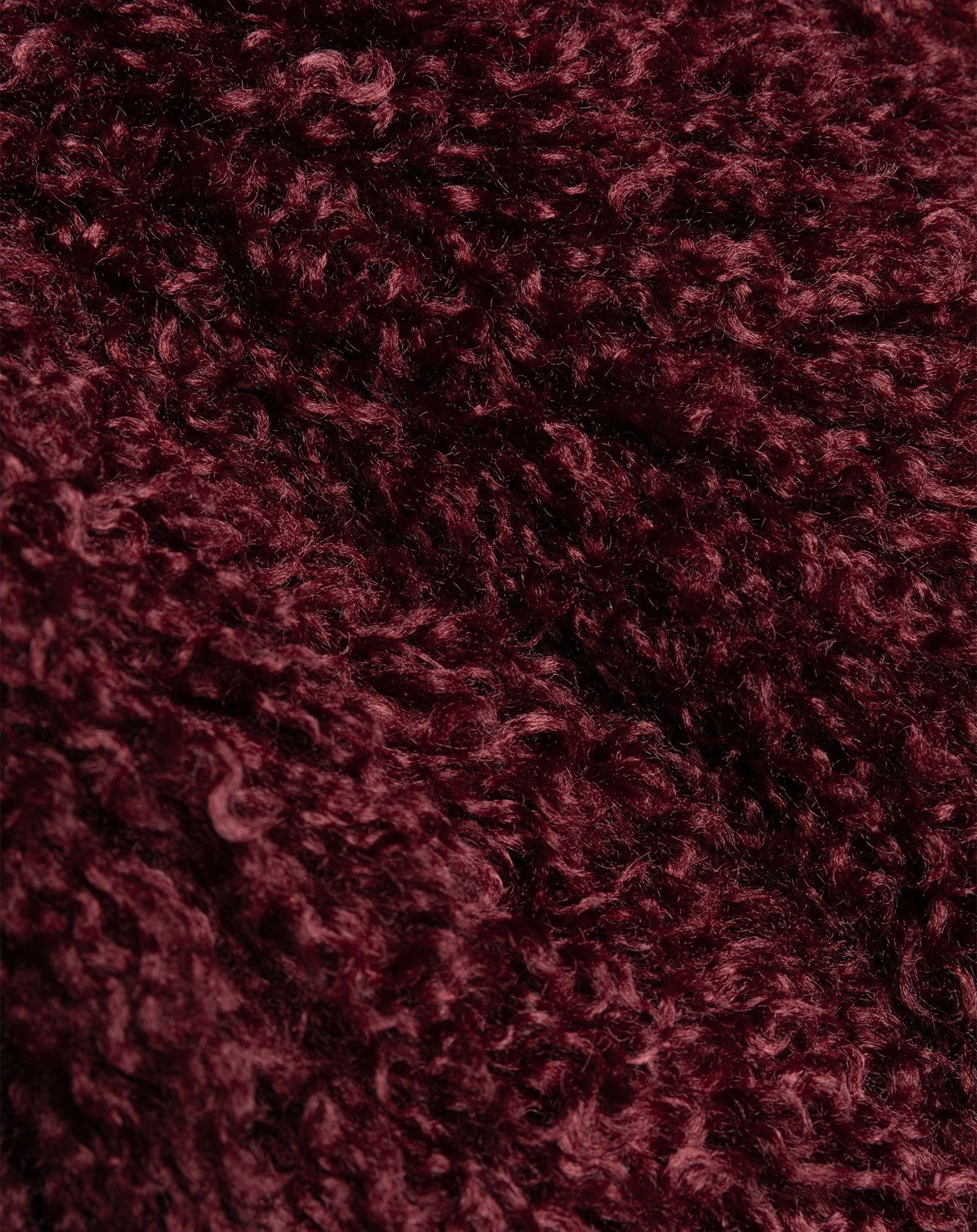 HAIRY COAT BURGUNDY