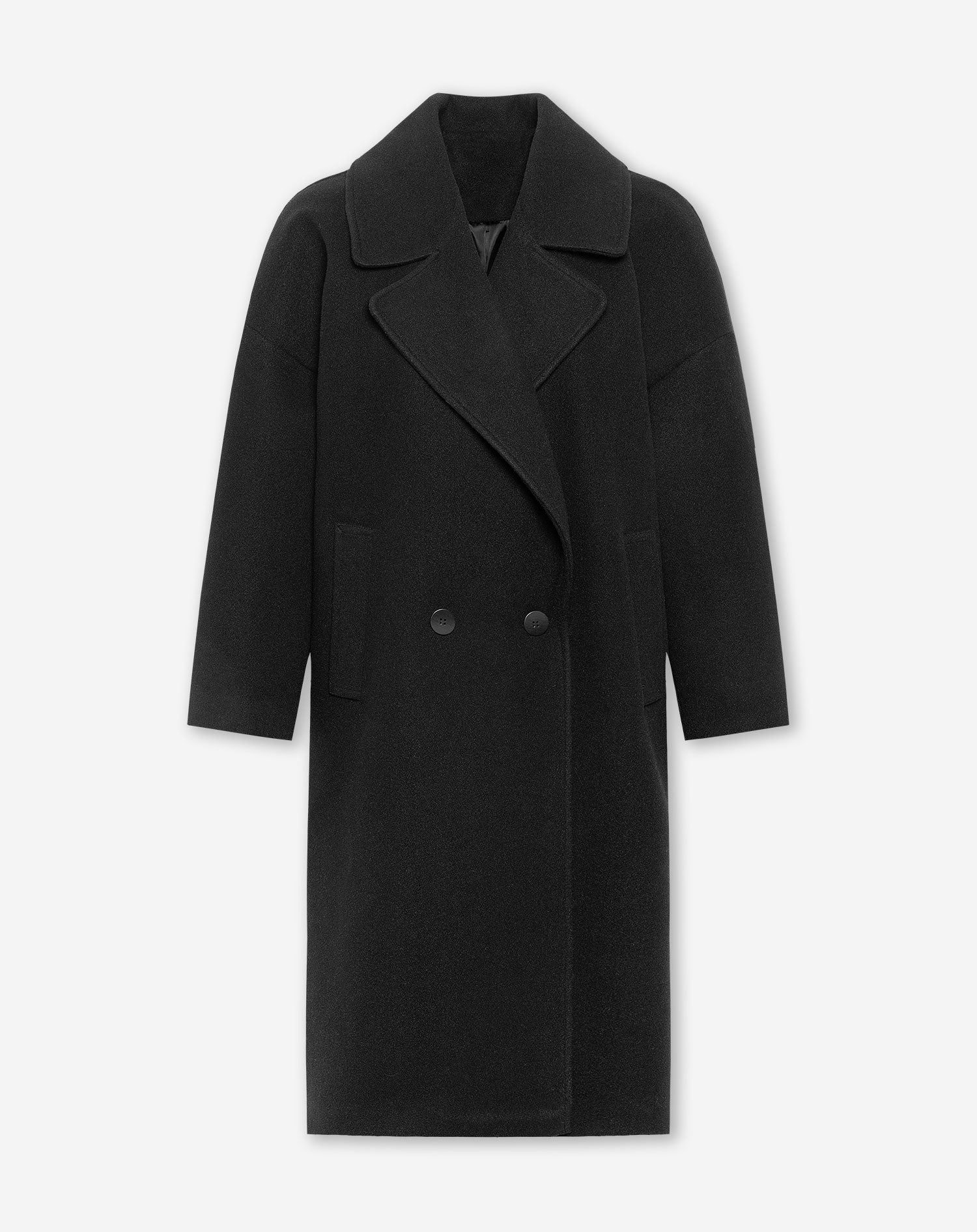 EMMA LONG COAT ZWART