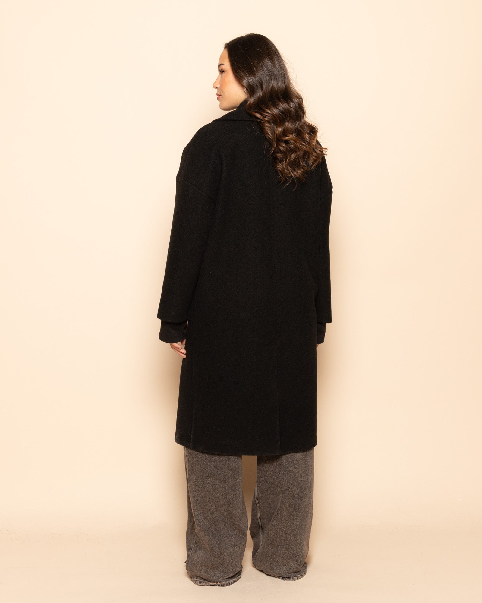 EMMA LONG COAT ZWART