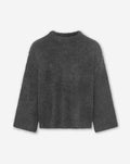 SAMIRA BOUCLE KNIT DARK GREY