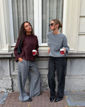 SAMIRA BOUCLE KNIT DARK GREY