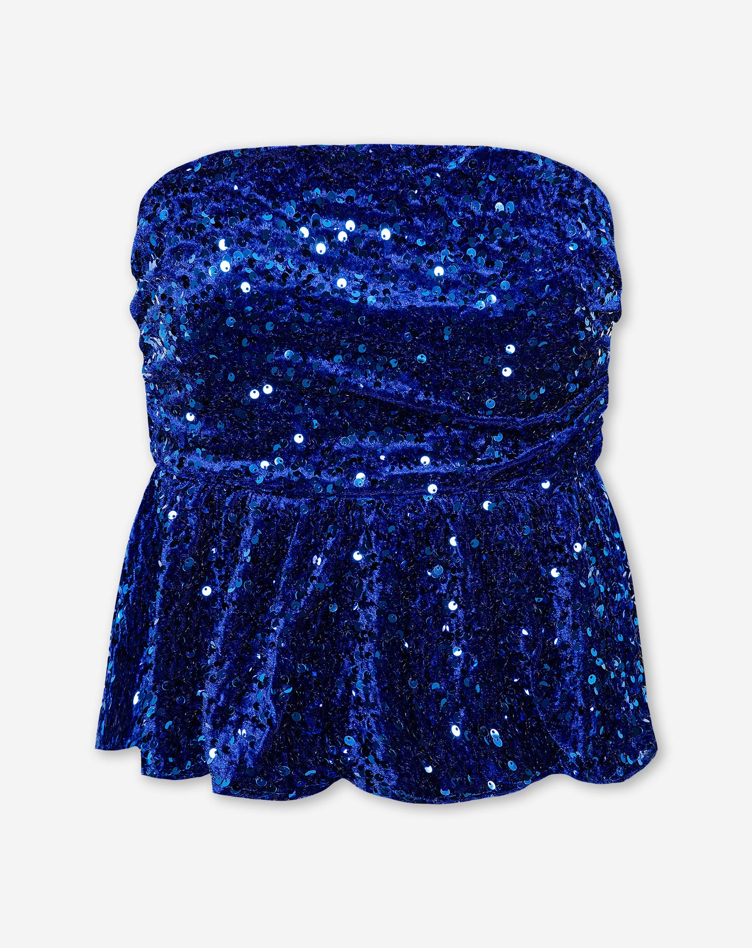 Sparkly peplum top online