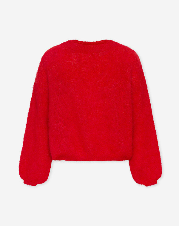 BRUSHED MOHAIR KNIT ROOD