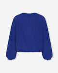 BRUSHED MOHAIR KNIT ROYAL BLAUW