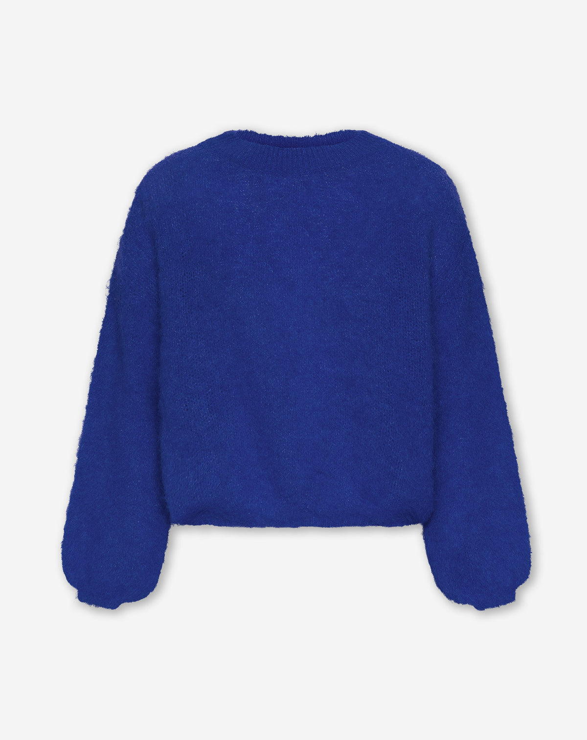 BRUSHED MOHAIR KNIT ROYAL BLAUW