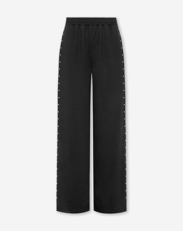 MAUDY STUDDED COMY PANTS BLACK