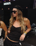LACE SCARF BLACK