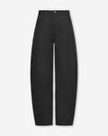 BARREL LEG PANTS ZWART