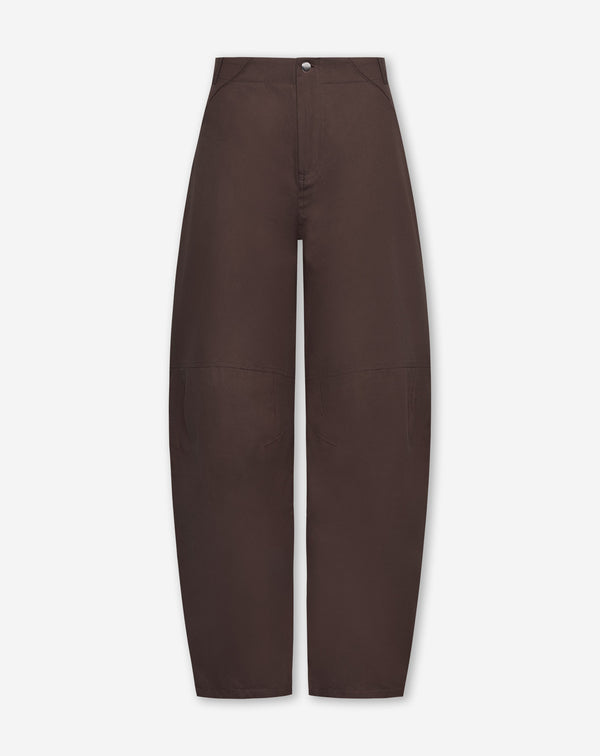 BARREL LEG PANTS DONKERBRUIN