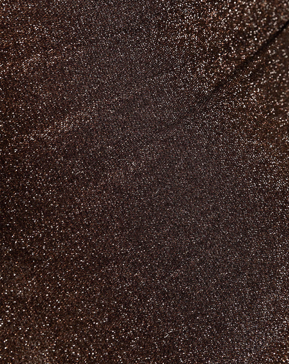 GLITTER ONE SHOULDER TOP BROWN
