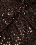 SEQUIN STRAP TOP BROWN