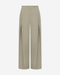 SHELLY VISCOSE PLEAT PANTALON LICHTGROEN