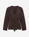 SHELLY VISCOSE JACKET DONKERBRUIN