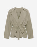 SHELLY VISCOSE JACKET LICHTGROEN