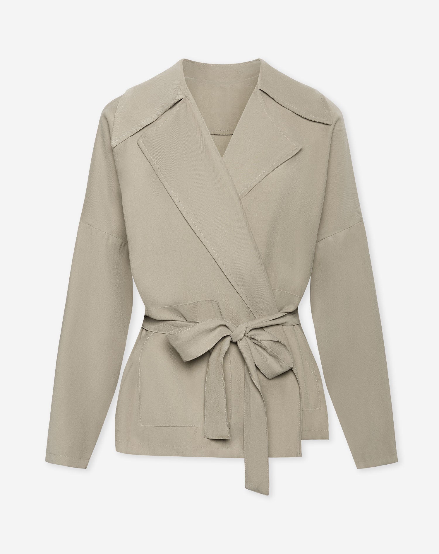 SHEILA VISCOSE JACKET LICHTGROEN