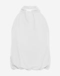 ROBIN COTTON HALTER BUBBLE HEM TOP WIT