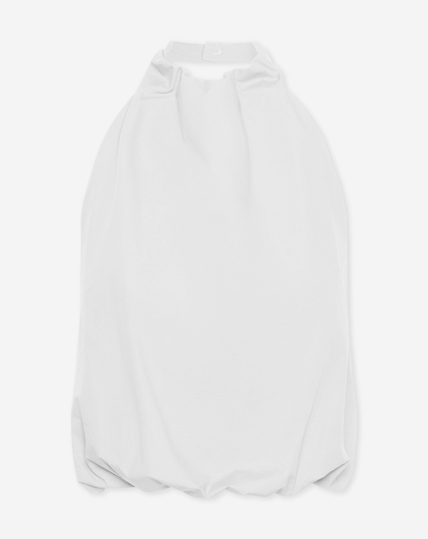 ROBIN COTTON HALTER BUBBLE HEM TOP WIT