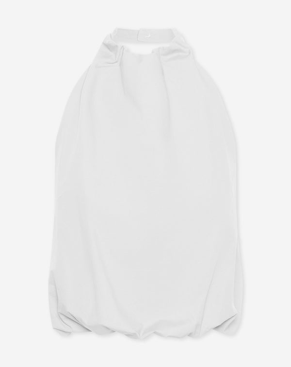 ROBIN COTTON HALTER BUBBLE HEM TOP WIT