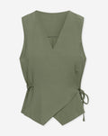 DAVINA VISCOSE GILET LEGERGROEN
