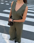 DAVINA VISCOSE GILET LEGERGROEN