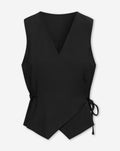 DAVINA VISCOSE GILET ZWART