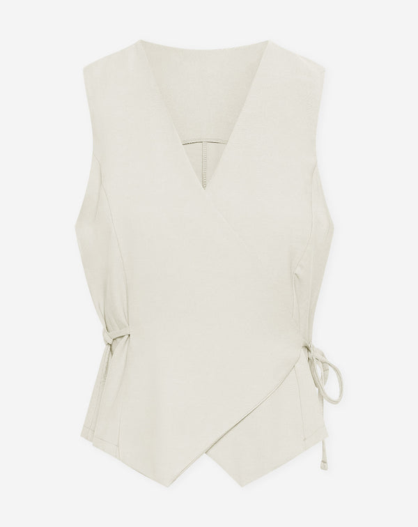 DAVINA VISCOSE GILET CRÈME