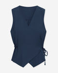 DAVINA VISCOSE GILET MARINEBLAUW